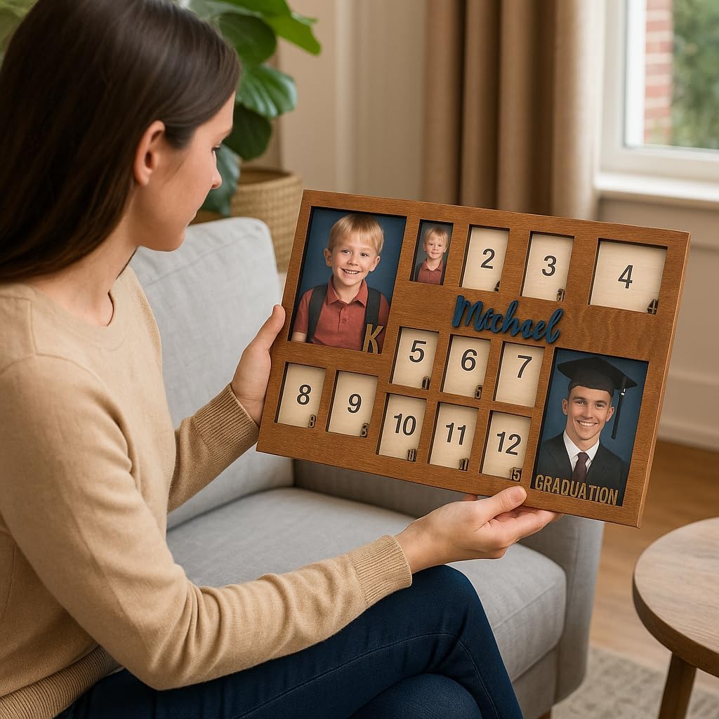 School Years Picture Frame Kids School Frame Graduation Photo holder K-12 Picture holder
