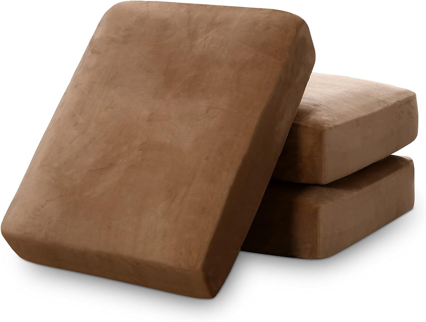 PrinceDeco Super Soft Couch Cushion Covers for Sectional Couch, Velvet Sofa Slipcover for Cushion