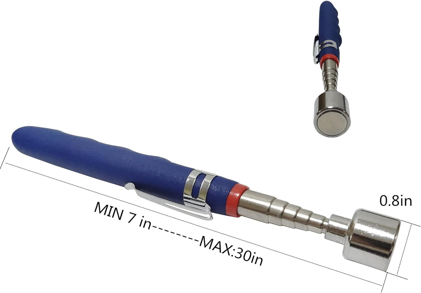 20lbs Magnetic Telescoping Pick Up Tool for Small Metal Tools Extendable Extends from 7 to 31 in /