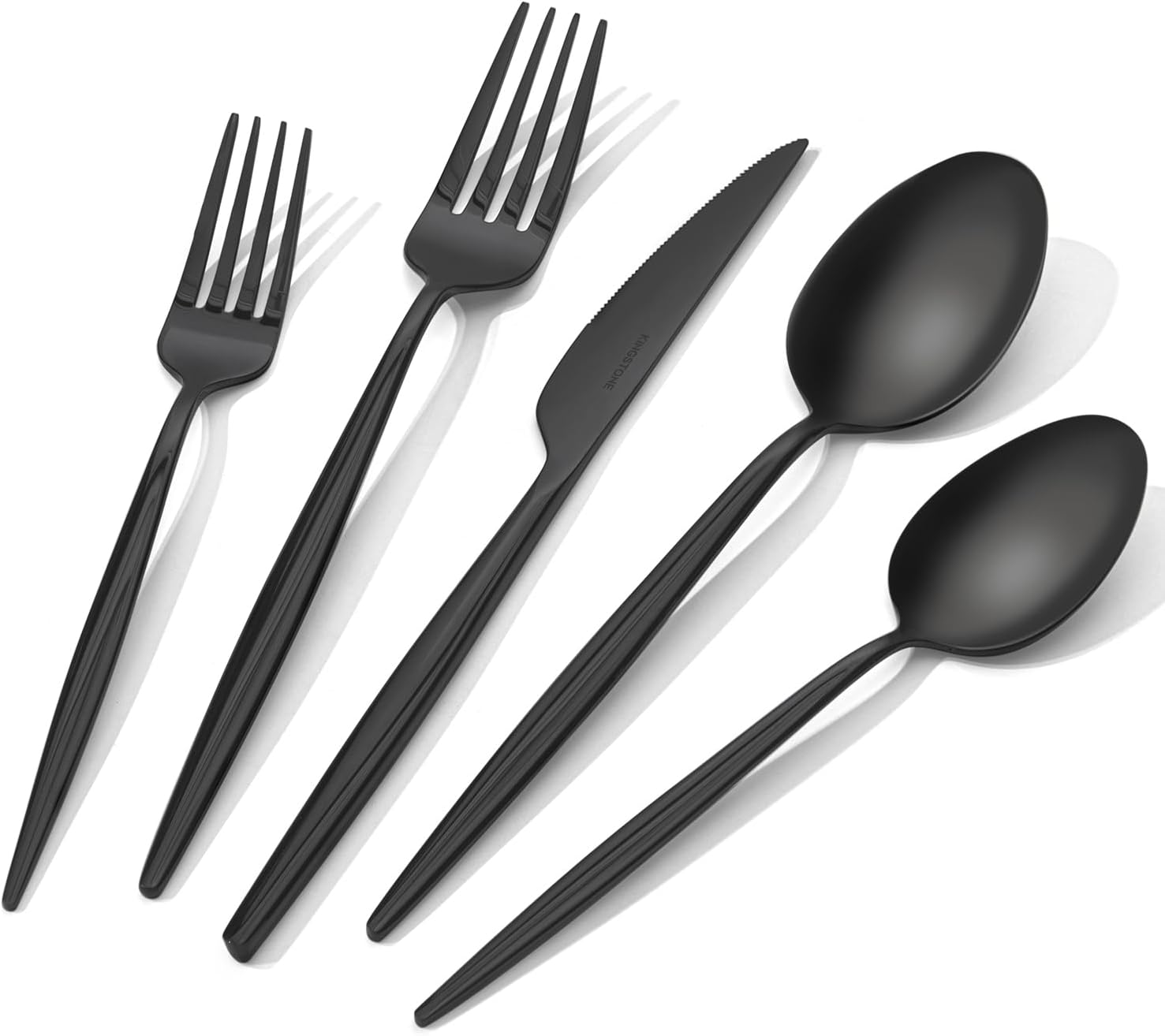 KINGSTONE Silverware Set, 20-Piece Flatware Set Cutlery Set Premium 18/10 Stainless Steel