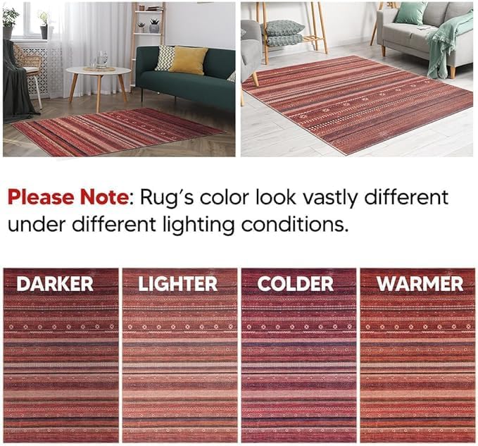 Keen Home Design 2x3 Rug - Machine Washable Entry Rug with Non-Slip Backing, Ideal for Enteryway