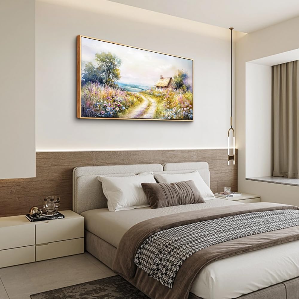 ZUITINGHUA Wood Framed Canvas Wall Art For Living Room Wall Decor For Bedroom Office Wall