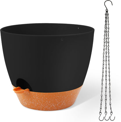 GARDIFE Large Hanging Planter, 12 inch Hanging planters for Indoor. Outdoor Plants, Self Watering