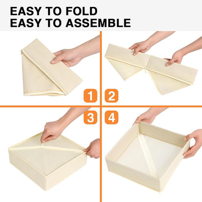 DIMJ Drawer Organizer Clothes 12 Pack - Foldable Baby Organizers and Storage & Dresser Organizer