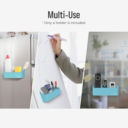 loukin Magnetic and Adhesive Marker Holder, Dry Erase Accessory Tray, Magnetic Storage Organizer