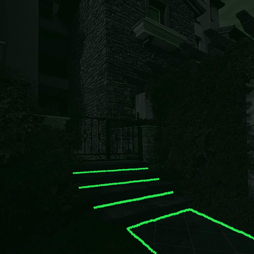 Glow Pebbles Green, 300 pcs Green Glowing Rocks for Outdoor Decor, Garden Lawn Yard, Aquarium