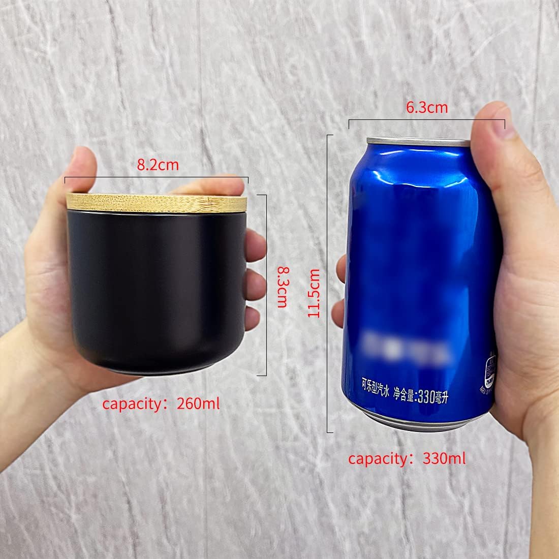 Ceramic Food Storage Jar Canister Modern Design Food Canisters with Airtight Seal Bamboo Lid, Loose