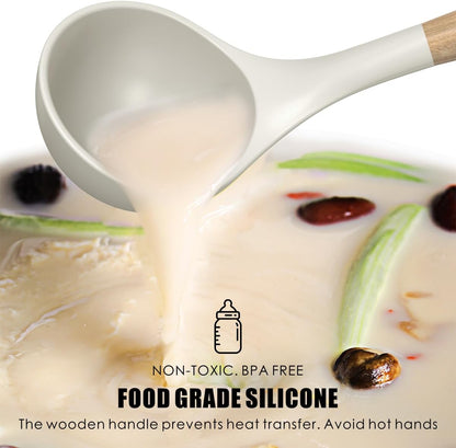 Silicone Cooking Utensils Set - 446°F Heat Resistant Silicone Kitchen Utensils for Cooking,Kitchen