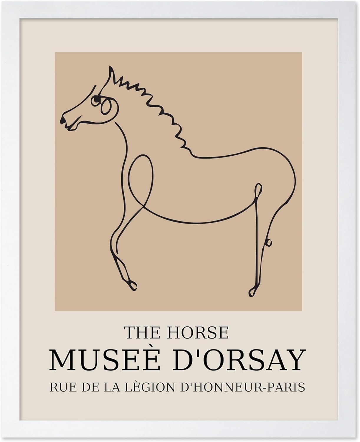 Poster Master Vintage Poster - Retro Minimalist Print - Gift for Artist, Friend - Horse, Line