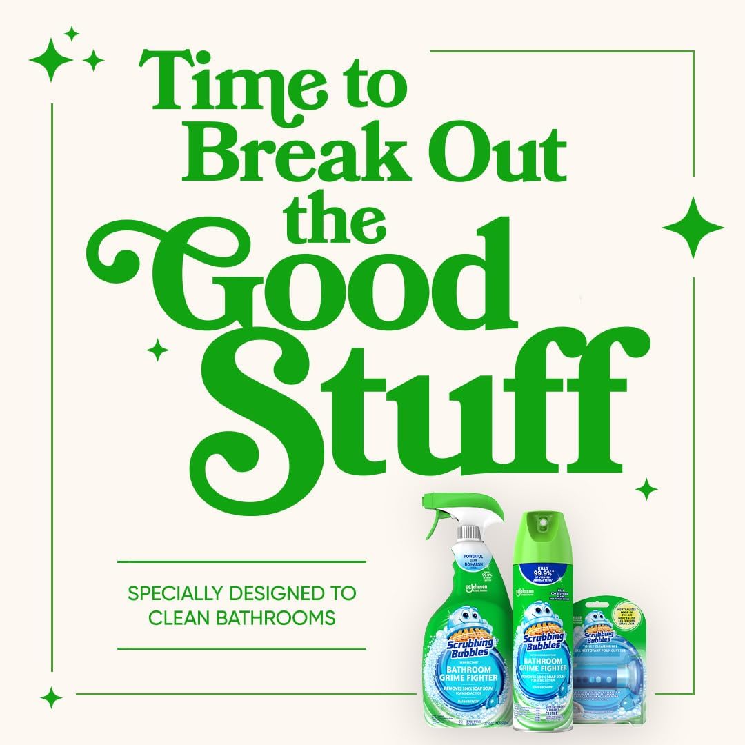 Scrubbing Bubbles Fresh Gel Toilet Bowl Cleaning Stamps, Helps Keep Toilet Clean and Helps Prevent
