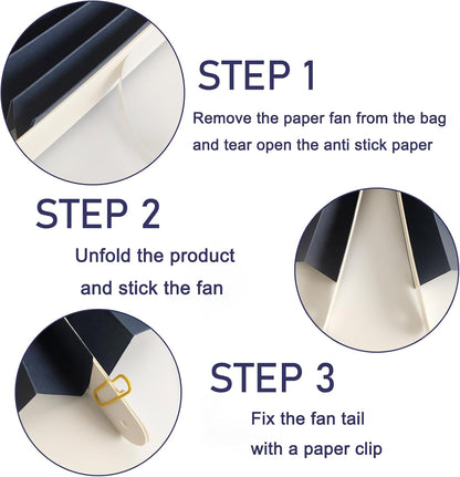 Blue Party Decorations,Blueberry Party Decorations Decorations Party Paper Fans Bulk