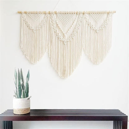 large macrame wall hanging - Boho Tapestry Macrame Wall Decor Art- Chic Bohemian Handmade Woven