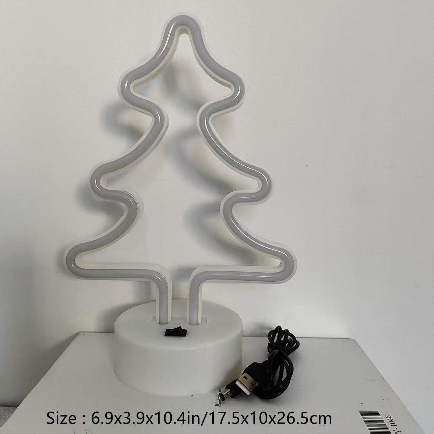 Christmas Tree Neon Light Signs for Bedroom Bedside Dorm Wall Decor,Neon Light up Christmas Decor