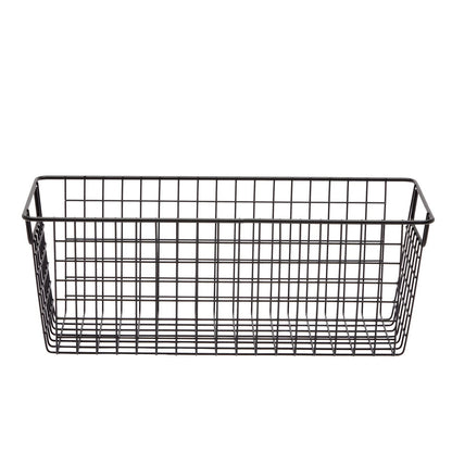 Farmlyn Creek Metal Wire Narrow Baskets - Rust-Resistant Pantry Organizer Storage - Sturdy Handles