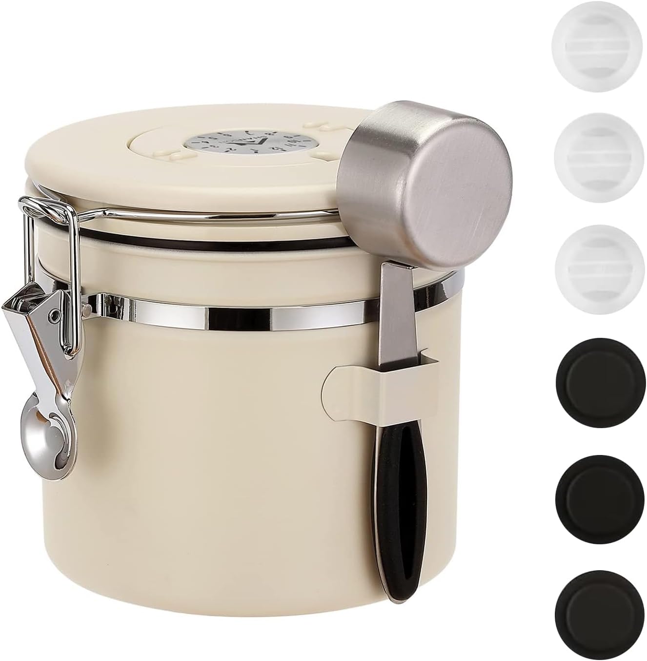 ShanSon Coffee Canister Airtight Coffee Container Stainless Steel Coffee Bean Storage Container
