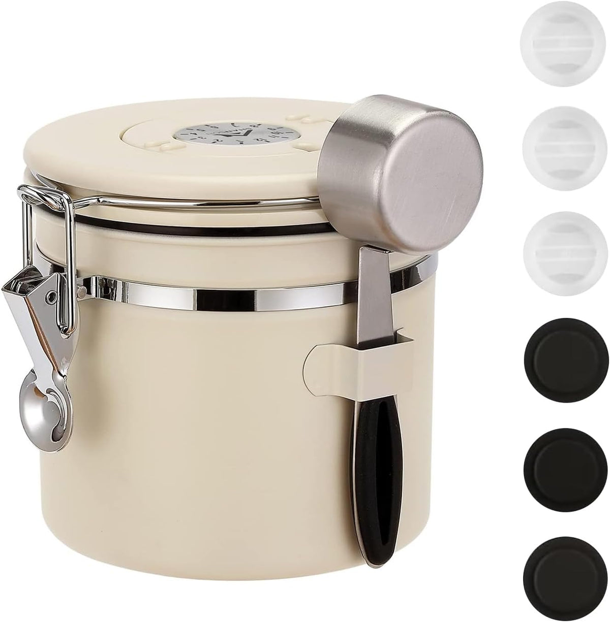 ShanSon Coffee Canister Airtight Coffee Container Stainless Steel Coffee Bean Storage Container