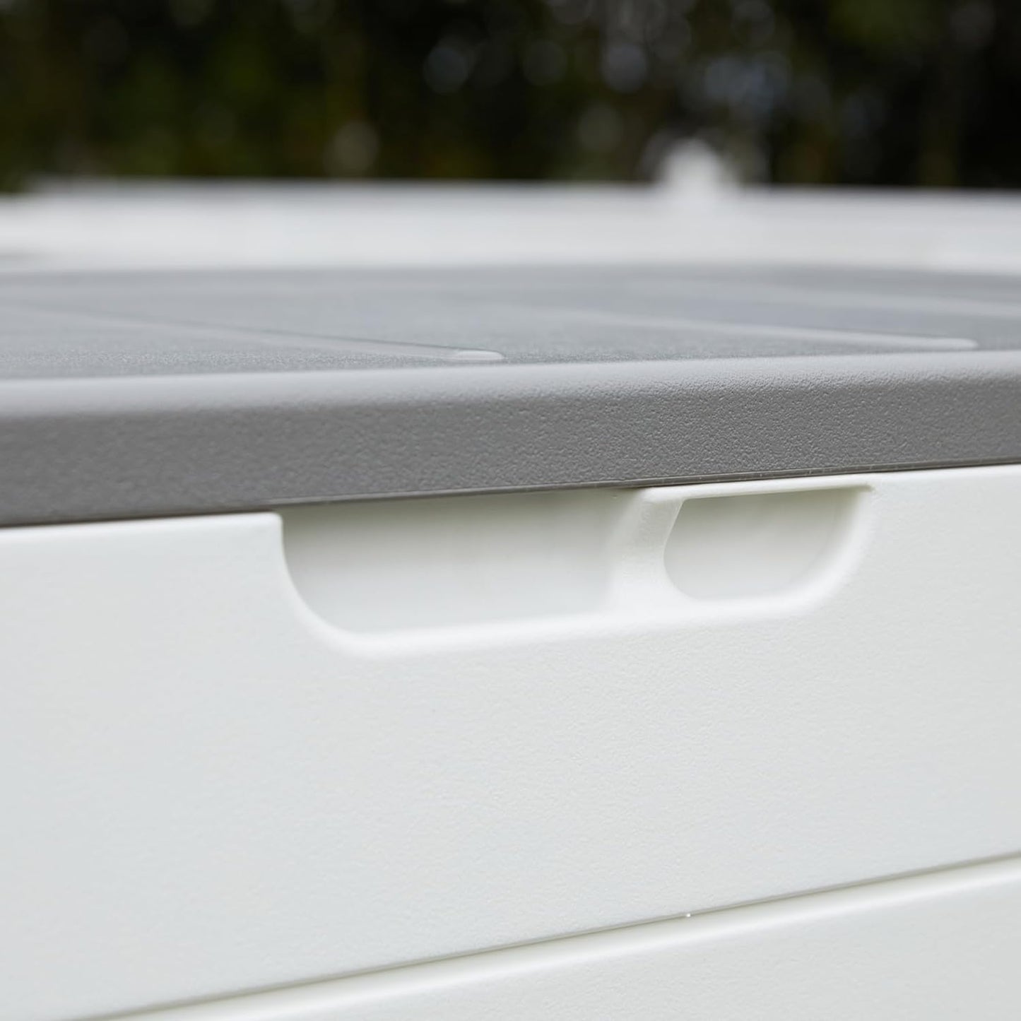 100 Gallon Plus Resin Deck Box, Waterproof Outdoor Storage Bin for Patio Furniture, Pool