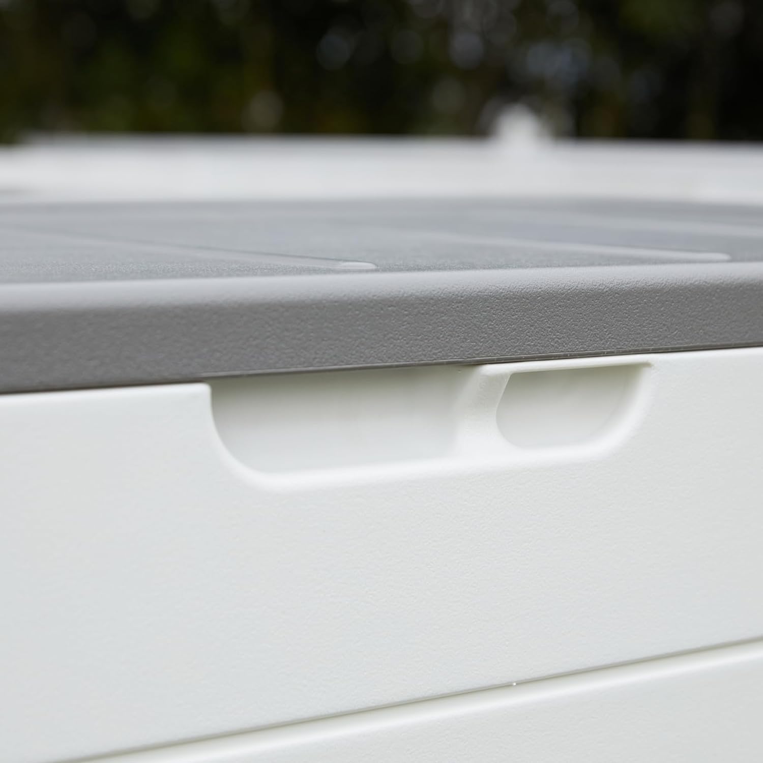 100 Gallon Plus Resin Deck Box, Waterproof Outdoor Storage Bin for Patio Furniture, Pool