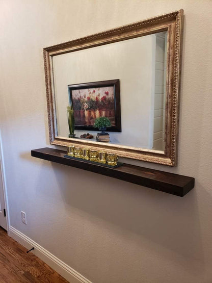 joelsantiques - 42 Inch Wooden Floating Shelves for Wall - 42x6x2 in - Made of Natural Wood - Long