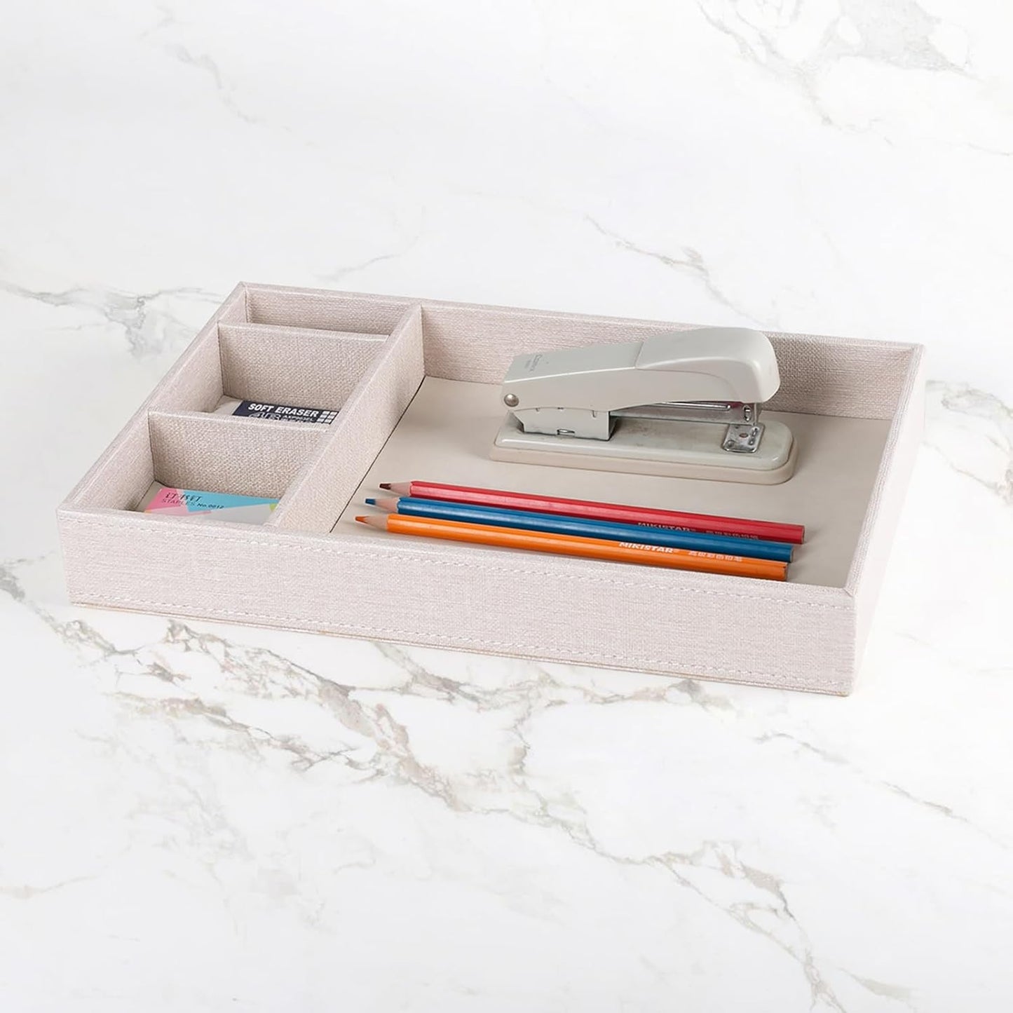 Desktop Storage Organizer, Nightstand or Dresser Organizer, Valet Tray, Entry Table Organizer, 4