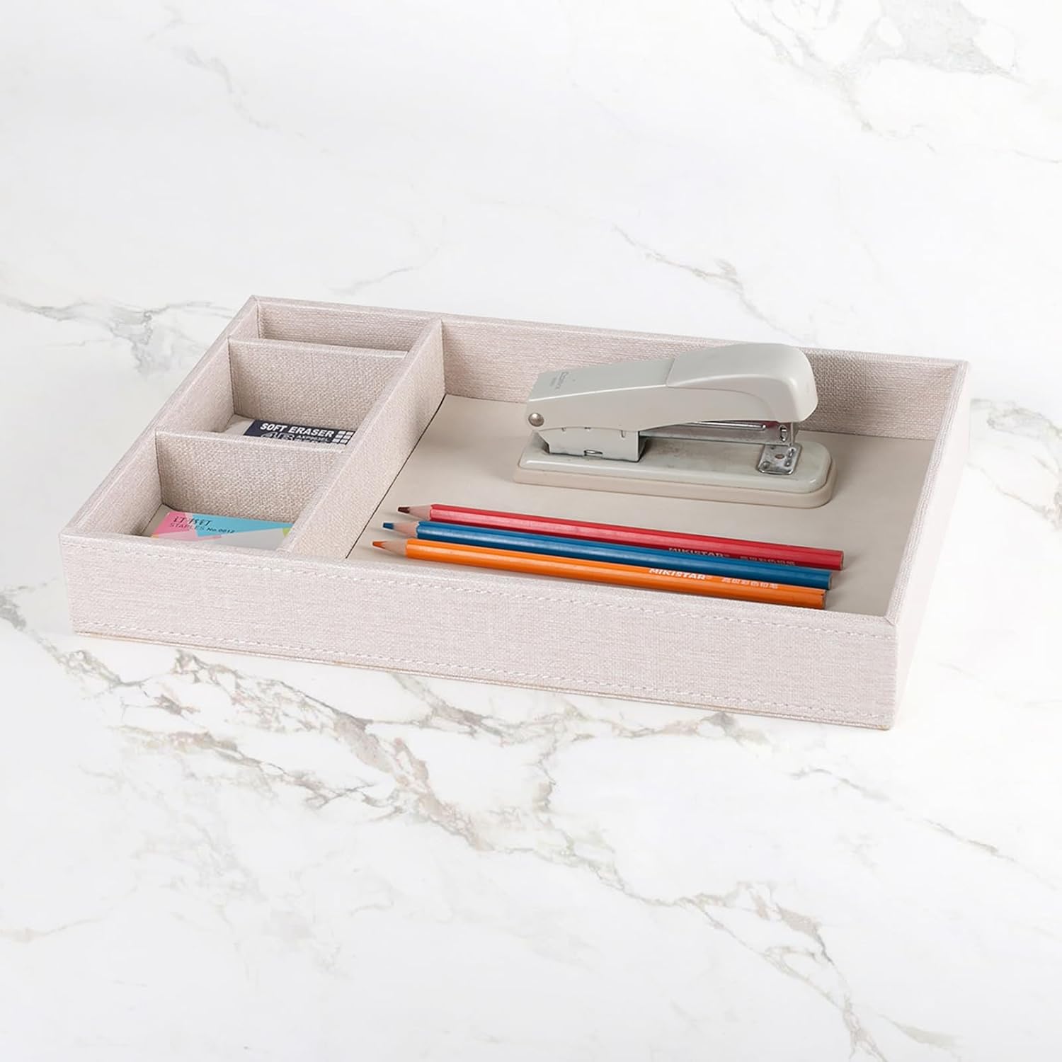Desktop Storage Organizer, Nightstand or Dresser Organizer, Valet Tray, Entry Table Organizer, 4