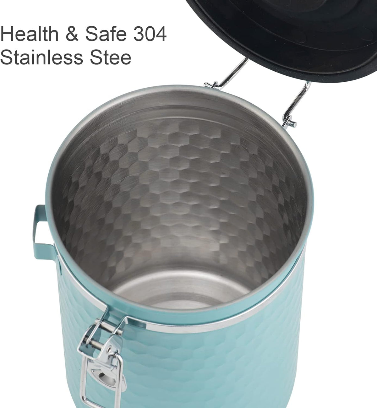 TEDSWAIT Coffee Canisters Airtight Coffee Bean Storage Container Kitchen Stainless Steel Food