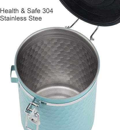 TEDSWAIT Coffee Canisters Airtight Coffee Bean Storage Container Kitchen Stainless Steel Food