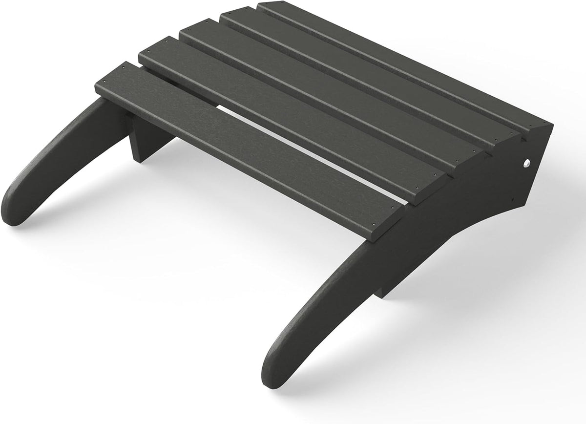 WestinTrends Outdoor Ottoman, Patio Adirondack Ottoman Foot Rest, All Weather Poly Lumber Folding