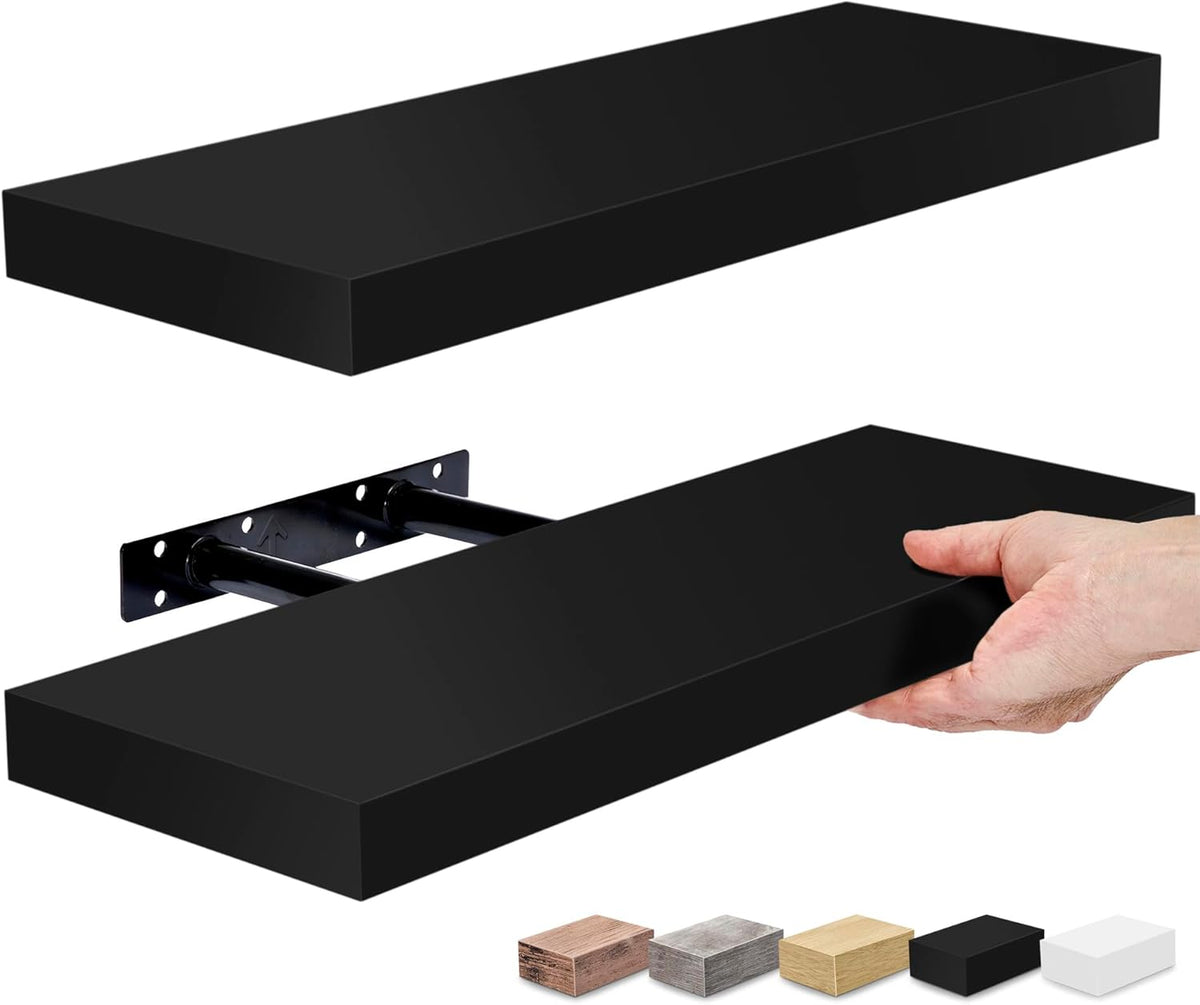 Sorbus Floating Shelves for Wall, Bathroom Shelves Wall Mounted for Kitchen, Bedroom, Bathroom