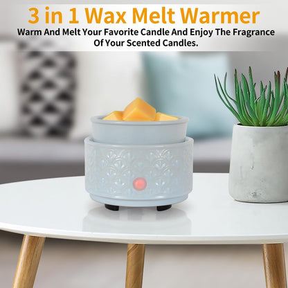 kobodon Ceramic Wax Melt Warmer - 3-in-1Electric Wax Warmer-Fragrance Candle Burner for Scented Wax