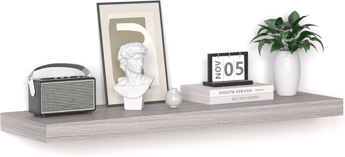 Floating Shelves - 10.3 Inch Deep Wall Shelf for Decor & Storage - Wall Mounted Display Shelving