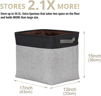 DECOMOMO Extra Large Storage Baskets 54.5L Fabric Storage Bins for Organizing Linen Closet, Toys