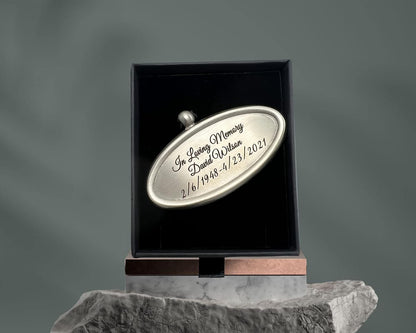 Personalized Engraved Name Tag for Urns - Customizable Plate for Cremation Urns - Engraved Hanging