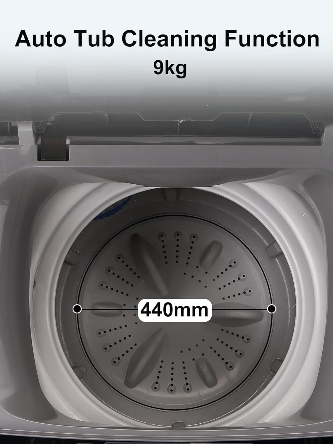 25 lbs Full Automatic Washing Machine with LED Display Compact Washing Machine with Drain Dump, 10