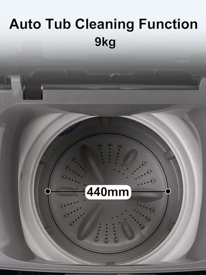 25 lbs Full Automatic Washing Machine with LED Display Compact Washing Machine with Drain Dump, 10