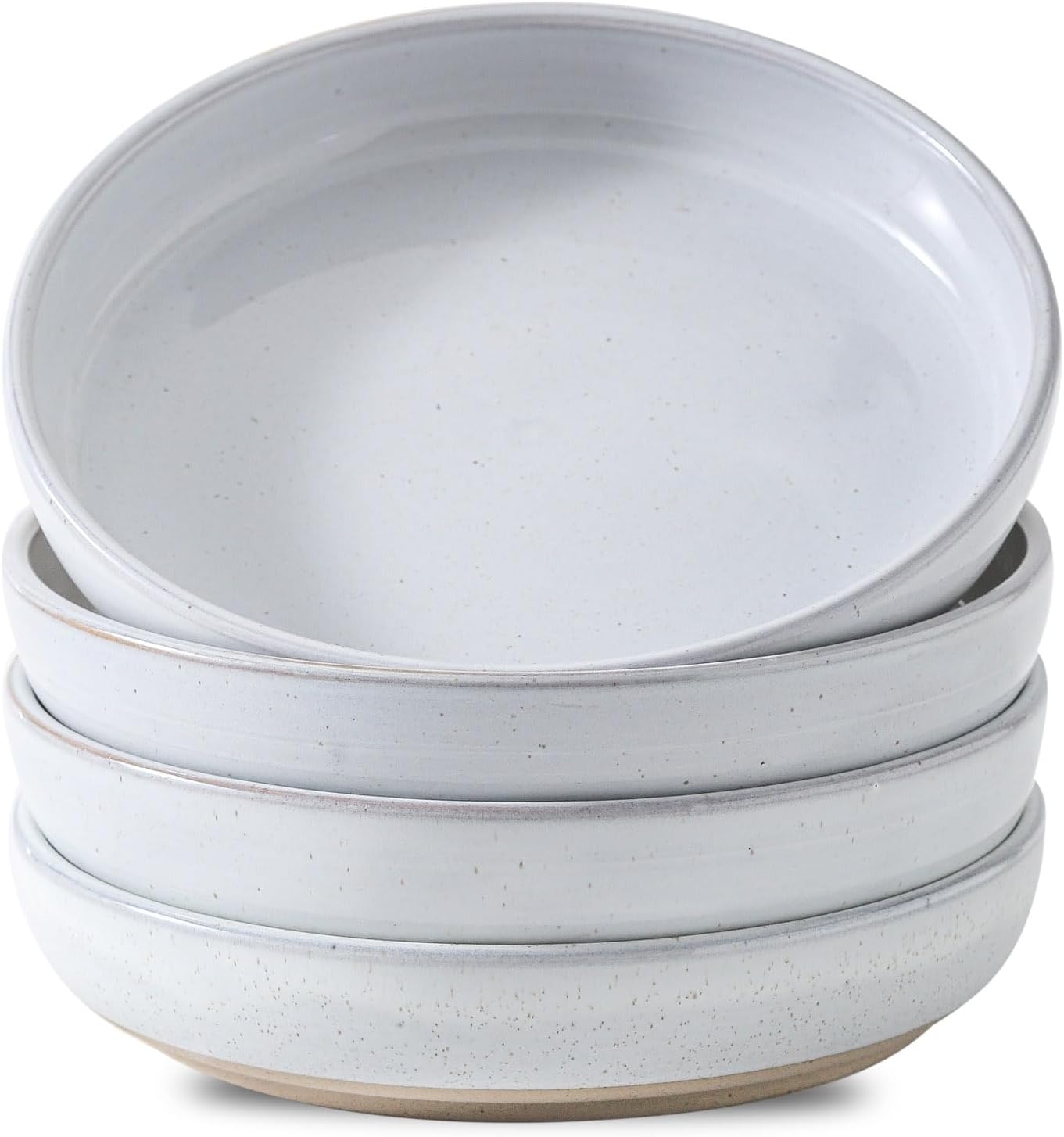 Pasta Bowls 26 OZ,Ceramic Salad Serving Bowls Set of 4,Large 8.2 inch Shallow Bowls Plates for