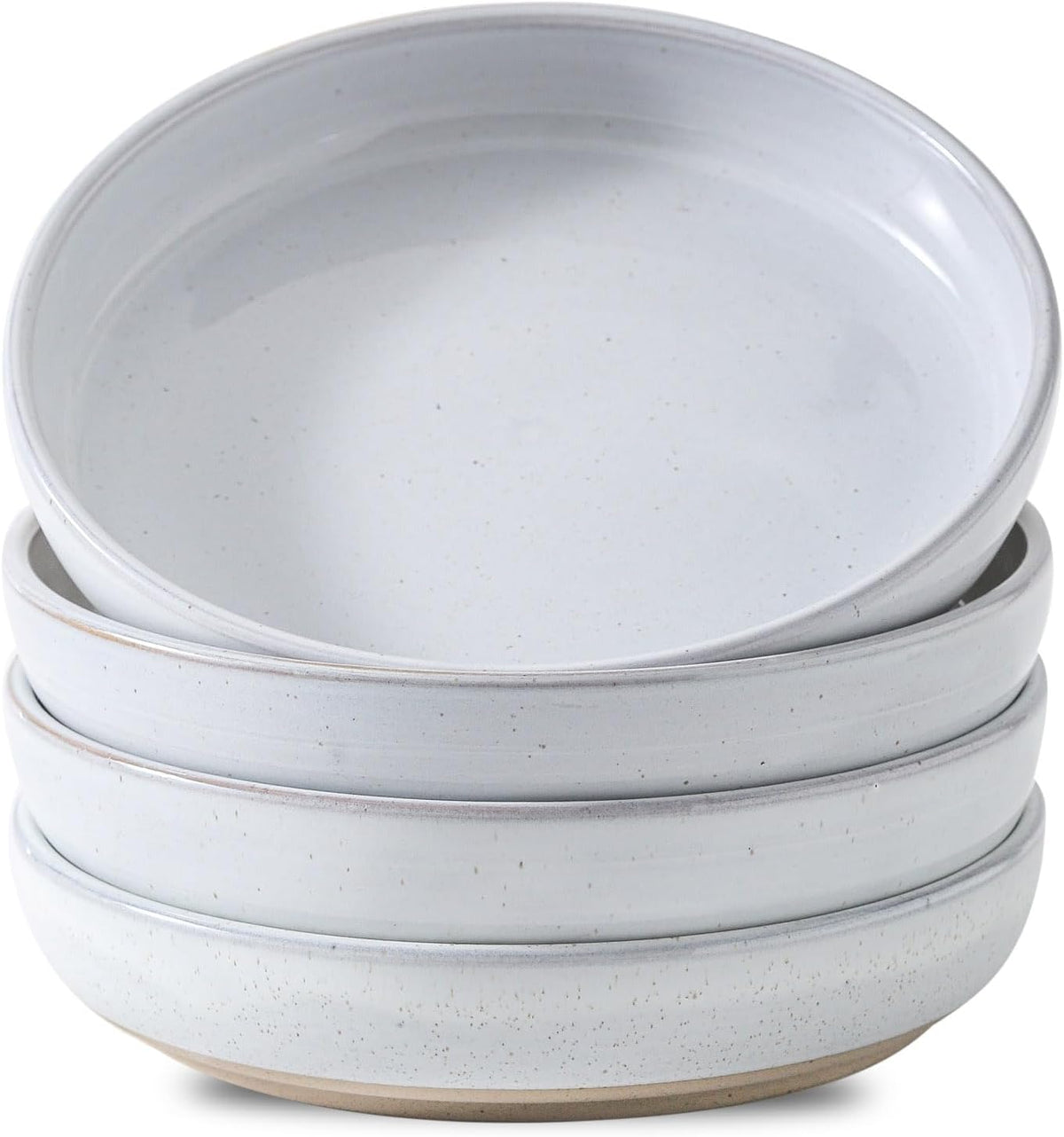 Pasta Bowls 26 OZ,Ceramic Salad Serving Bowls Set of 4,Large 8.2 inch Shallow Bowls Plates for