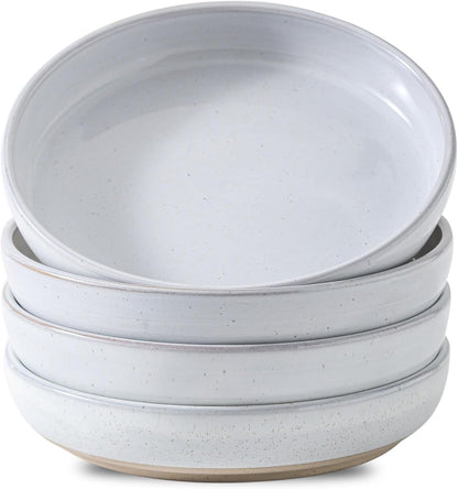 Pasta Bowls 26 OZ,Ceramic Salad Serving Bowls Set of 4,Large 8.2 inch Shallow Bowls Plates for