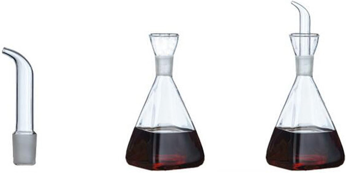 ELETON Olive Oil Dispenser Borosilicate Glass Bottle - 16 oz 500ml Non Drip Dispenser - Leak Proof