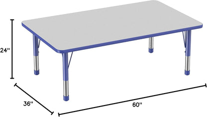 Factory Direct Partners FDP Rectangle Activity School and Classroom Kids Table (36 x 60 inch)