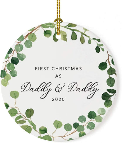 Andaz Press Custom Year Round Ceramic Porcelain Christmas Tree Ornament Keepsake Collectible Gift