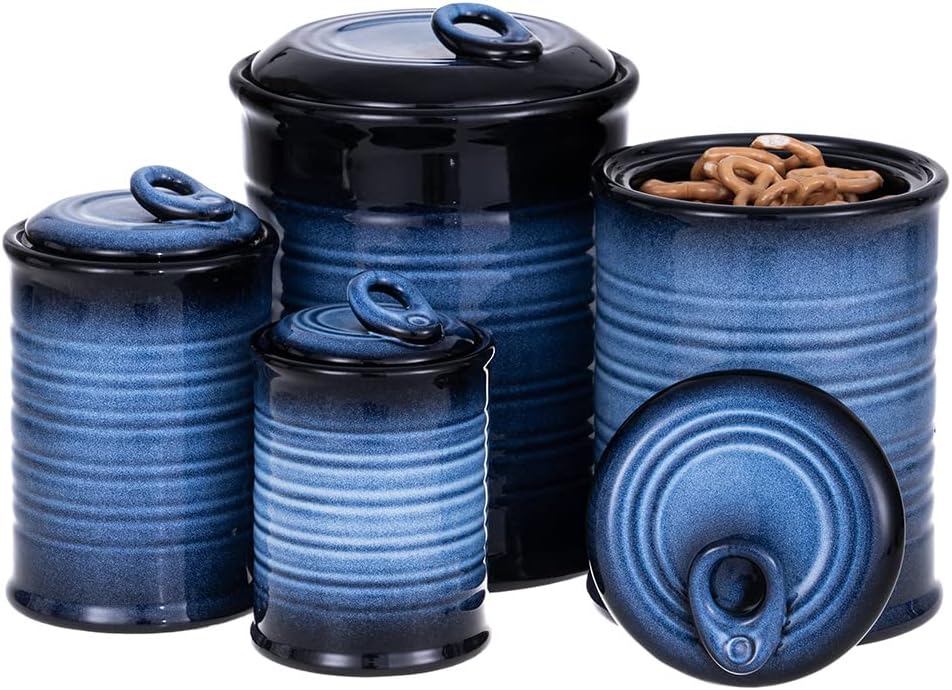 Nihow Food Storage Jar Sets: Ceramic Container with Air Tight Lid for
