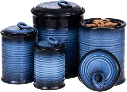 Nihow Food Storage Jar Sets: Ceramic Container with Air Tight Lid for