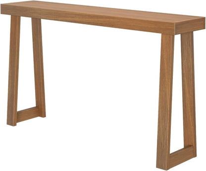 Plank+Beam Solid Wood Console Table, 56 Inch, Sofa Table, Narrow Entryway Table for Hallway, Behind
