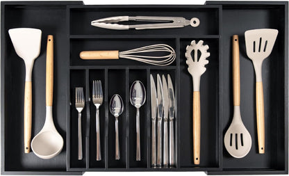 Premium Silverware, Flatware and Utensil Organizer for Kitchen Drawers, Food-Safe Contract Grade