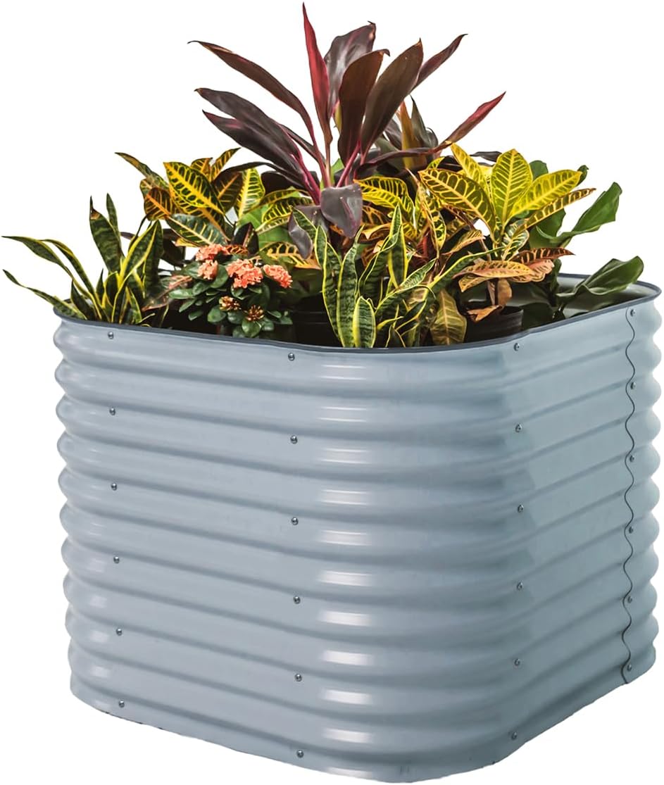 Vego garden 32" Extra Tall Raised Garden Bed Kits,4 in 1 Modular Raised Planter Box for Vegetables
