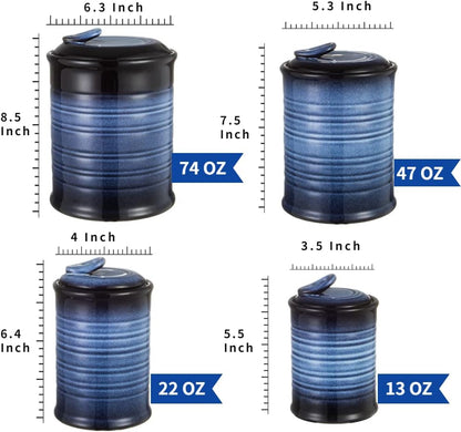 Nihow Food Storage Jar Sets: Ceramic Container with Air Tight Lid for