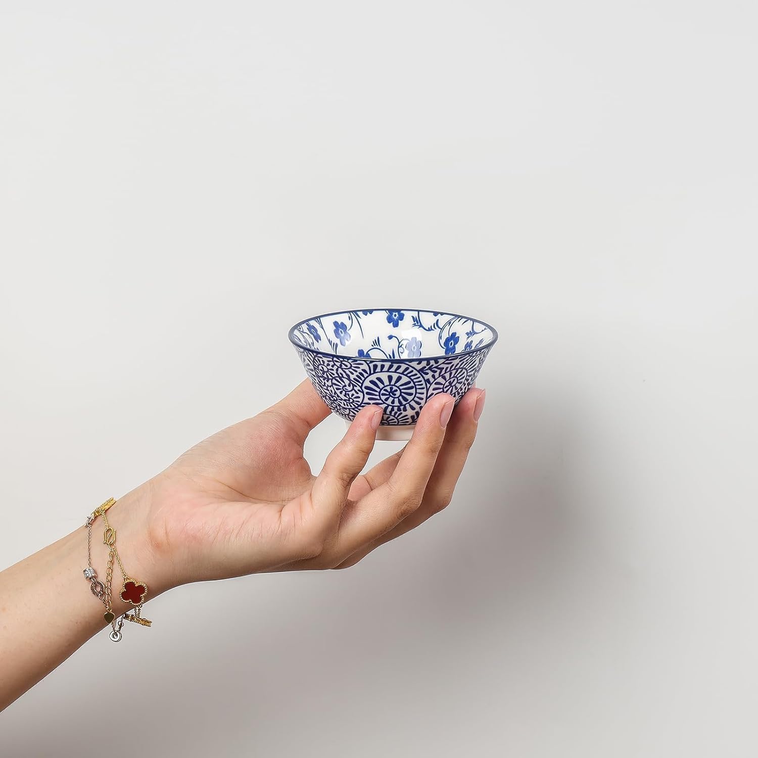 Selamica Ceramic Mini Bowl Set, 4 oz Dipping Bowls for Snack Side Dishes Condiment, Set of 6