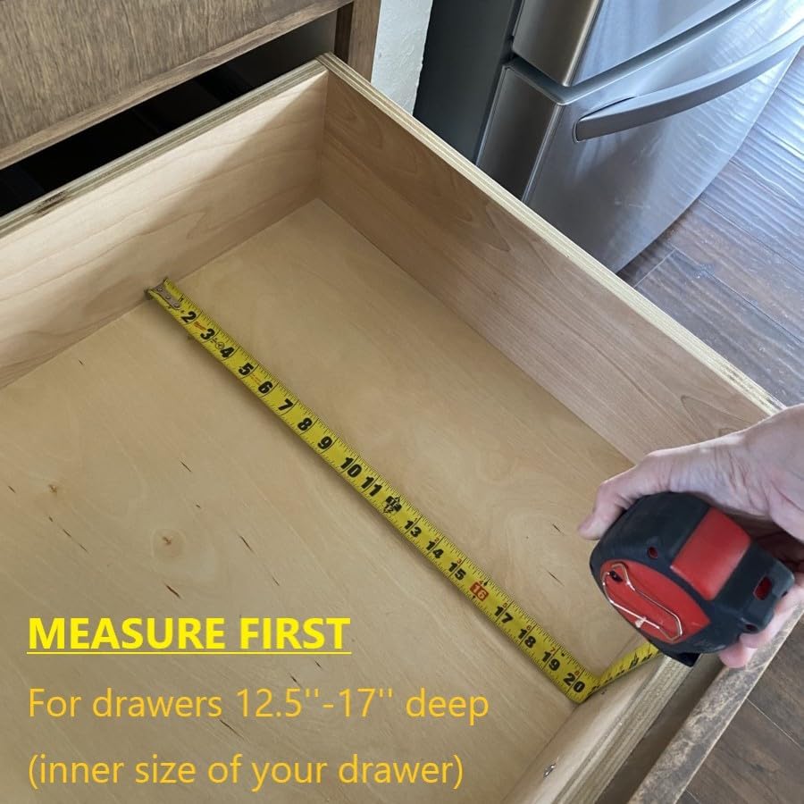 Fabsome Drawer Divider 6 Pack, Bamboo Dresser Organizers for Clothes Socks Underwear Baby Clothing