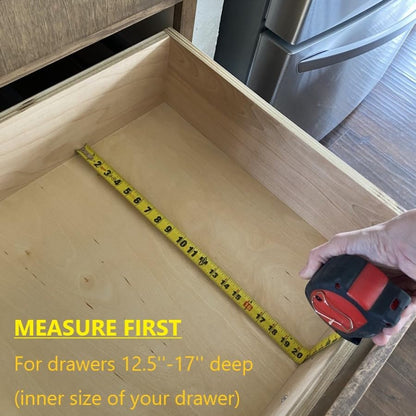 Fabsome Drawer Divider 6 Pack, Bamboo Dresser Organizers for Clothes Socks Underwear Baby Clothing